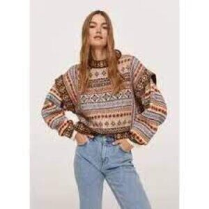 Mango Aztec Print Sweater (Medium) - Perfect Condition